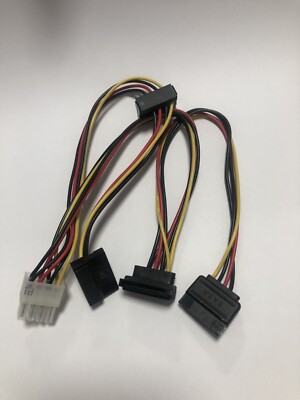 Fujitsu Esprimo P410 8-Pin to 4x SATA Cable T26139-Y4012 Fujitsu Esprimo P410 8-Pin to 4x SATA Cable T26139-Y4012