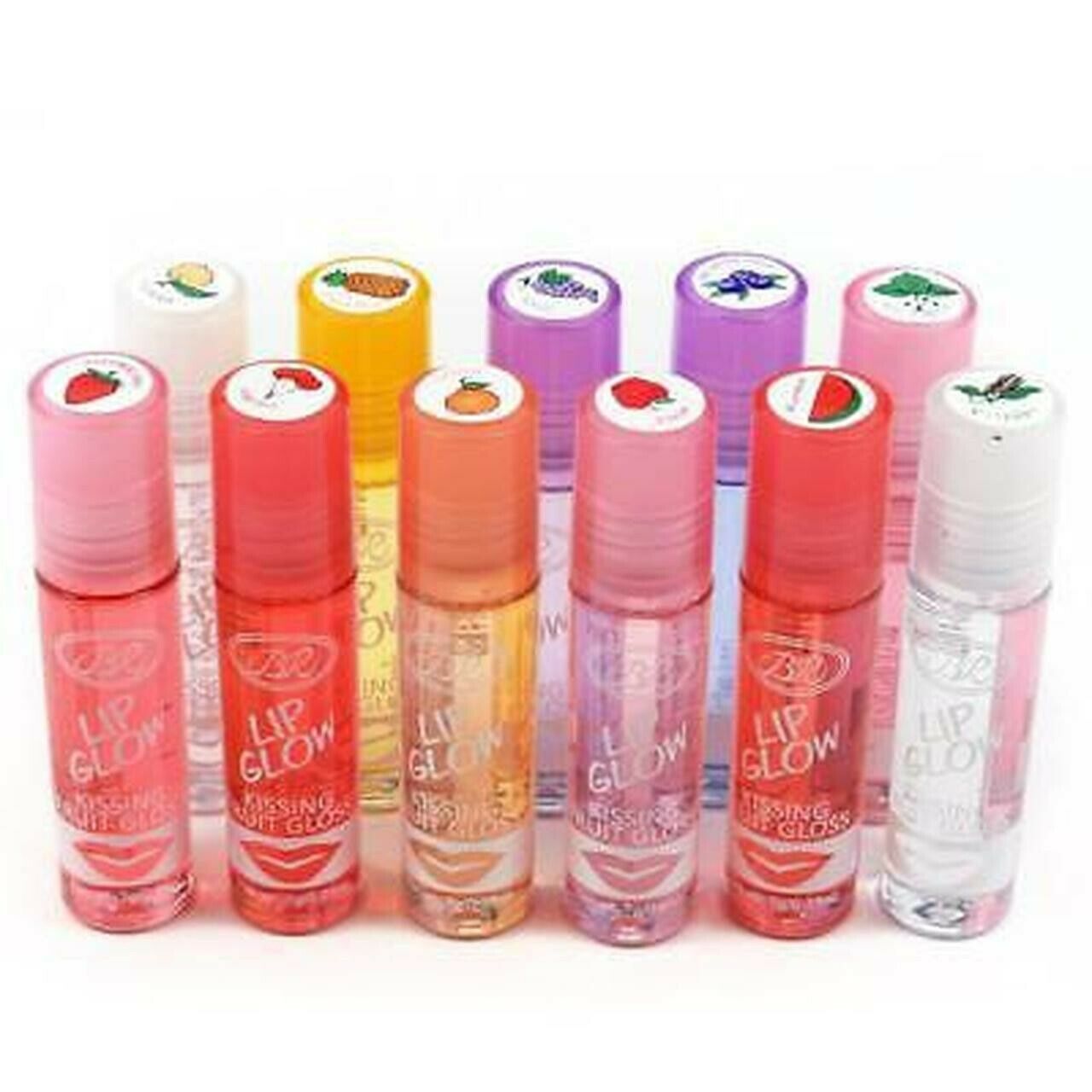 11pcs BR Lip Glow - All Kissing Fruit Gloss Set - Roll On Lipgloss