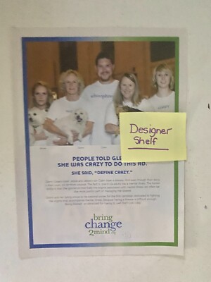 Glenn Close For Bring Change 2 Mind Org  2010 Magazine Print Advertisement