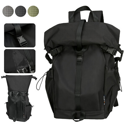 Wasserdichter Rolltop Rucksack Damen/Herren - Fahrrad, Büro, Schule Regenfest