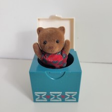 Vtg 60s Avon Fragrances Teddy Jack In The Box Figurine Bear Pop-up Toy Figure