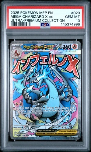 2025 POKEMON MEP PROMO ULTRA-PREMIUM COLLECTION #023 MEGA CHARIZARD X EX PSA 10