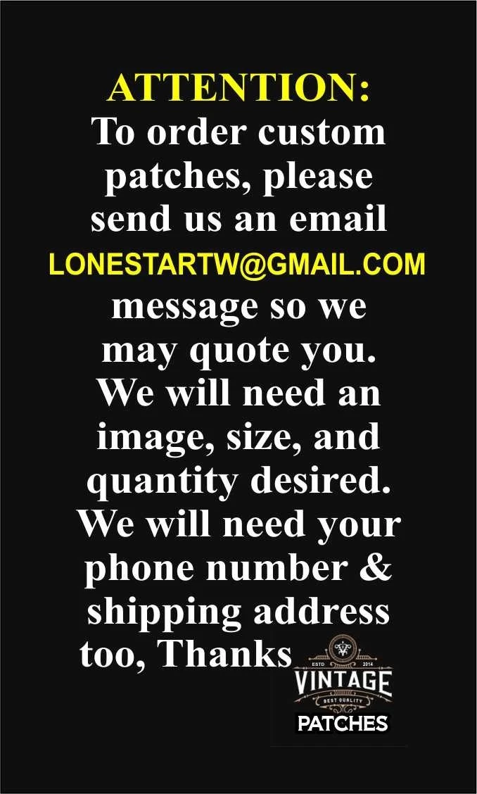 LARGE EMBROIDERED EVERY TIME I DIE BACK PATCH (Please Read Ad)