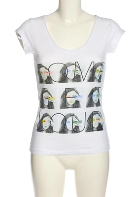 LAURA T. T-shirt imprimé Dames Haut T EU 34 blanc-noir style décontracté - Photo 1/4