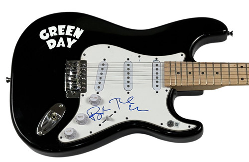 GREEN DAY Signed Autograph Electric Guitar Billie Joe Armstrong Tre Cool BAS COA