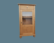 Kleine Vitrine, Glas-Schrank, Geschirrschrank im Vintage Landhaus Shabby-Chic