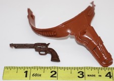 1960's -Marx - Best of the West - Replacement Part - Gun Belt Holster  Revolver