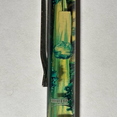 Multnomah Falls Oregon Floaty Pen Waterfall Plume Moves Souvenir Promo Vintage
