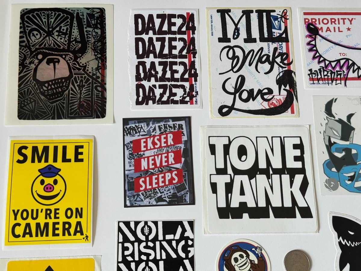 「untitled 2001」ストリートアートイベント 本、ステッカー RARE VINTAGE Street Art Graffiti Sticker Lot of 26 - INDECLINE