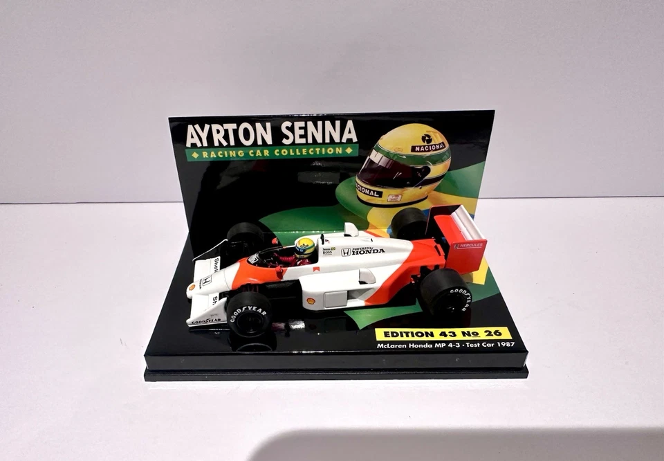 Minichamps Mclaren Honda MP4/3 Ayrton Senna Test Car 1987 1/43 Scale Formula 1 - Image 2 of 4
