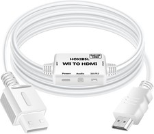 Wii to HDMI Converter Adapter 1080P Video Output,with 3.5mm Audio White