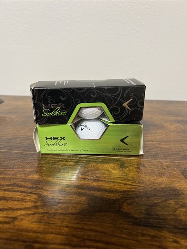 Lot of 2 Boxes (6 balls) Callaway HEX Solaire Golf Balls Optimizing Women’s Game