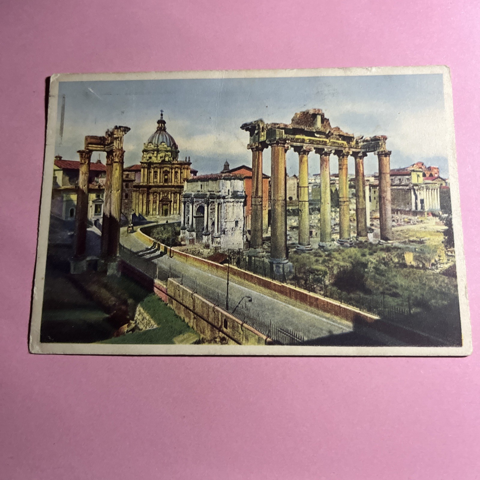 CARTOLINA A COLORI COLLEZIONE - ROMA PANORAMA DEL FORO VISTO DA CAMPIDOGLIO