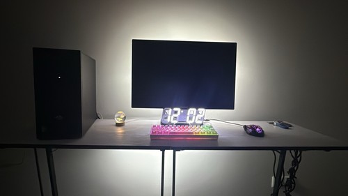 Gaming Setup (pc / monitor/ mausbad / maus / keyboard/led uhr /led Licht/…… - Bild 2 von 11