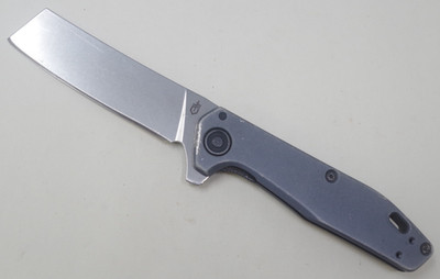Gerber Fastball Cleave Blade Flipper Razor Silver Pocket Knife - TSA Auction