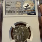 1927 25C Standing Liberty Quarter SLQ NGC MS63