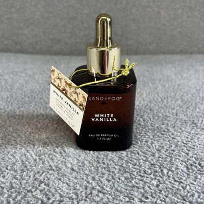 Sand & Fog Eau De Parfum Perfume Oil White Vanilla Dropper Bottle 1.7 oz