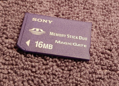 original 16MB Memory Stick Duo ( 16 MB MS Duo ) SONY gebraucht neuwertig