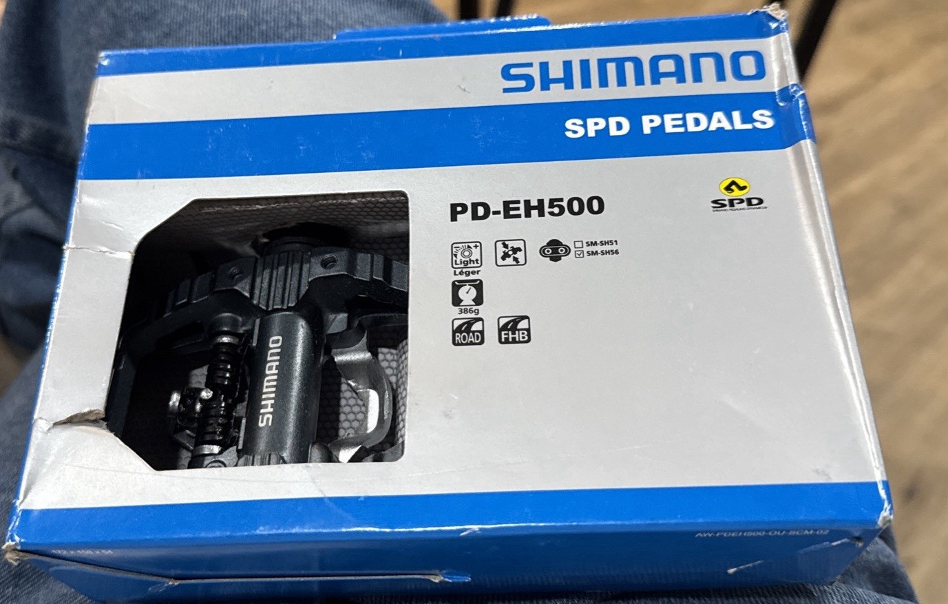 NEW SHIMANO SPD PEDALS PD-EH500 SM-SH56 ROAD BIKE