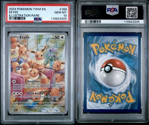 PSA10 2024 Pokémon Twilight Masquerade English EEVEE Illustration Rare