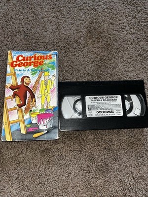 Curious George Paints a Billboard (VHS, 1992) GoodTimes Home Video