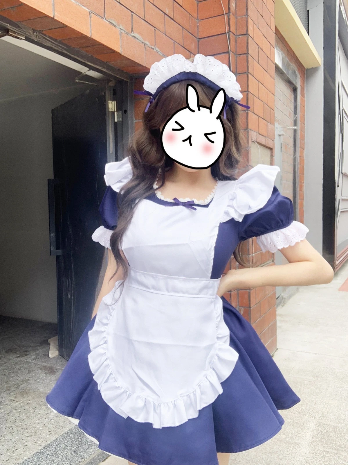 Maid Dress on Model Front