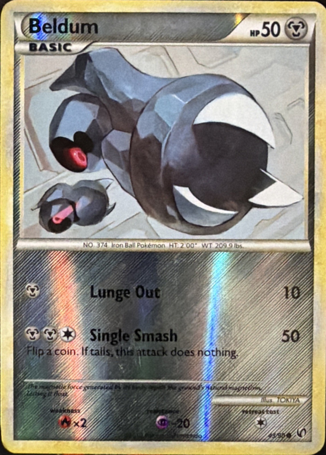 Beldum 43/90 Undaunted Reverse Holo Common LP