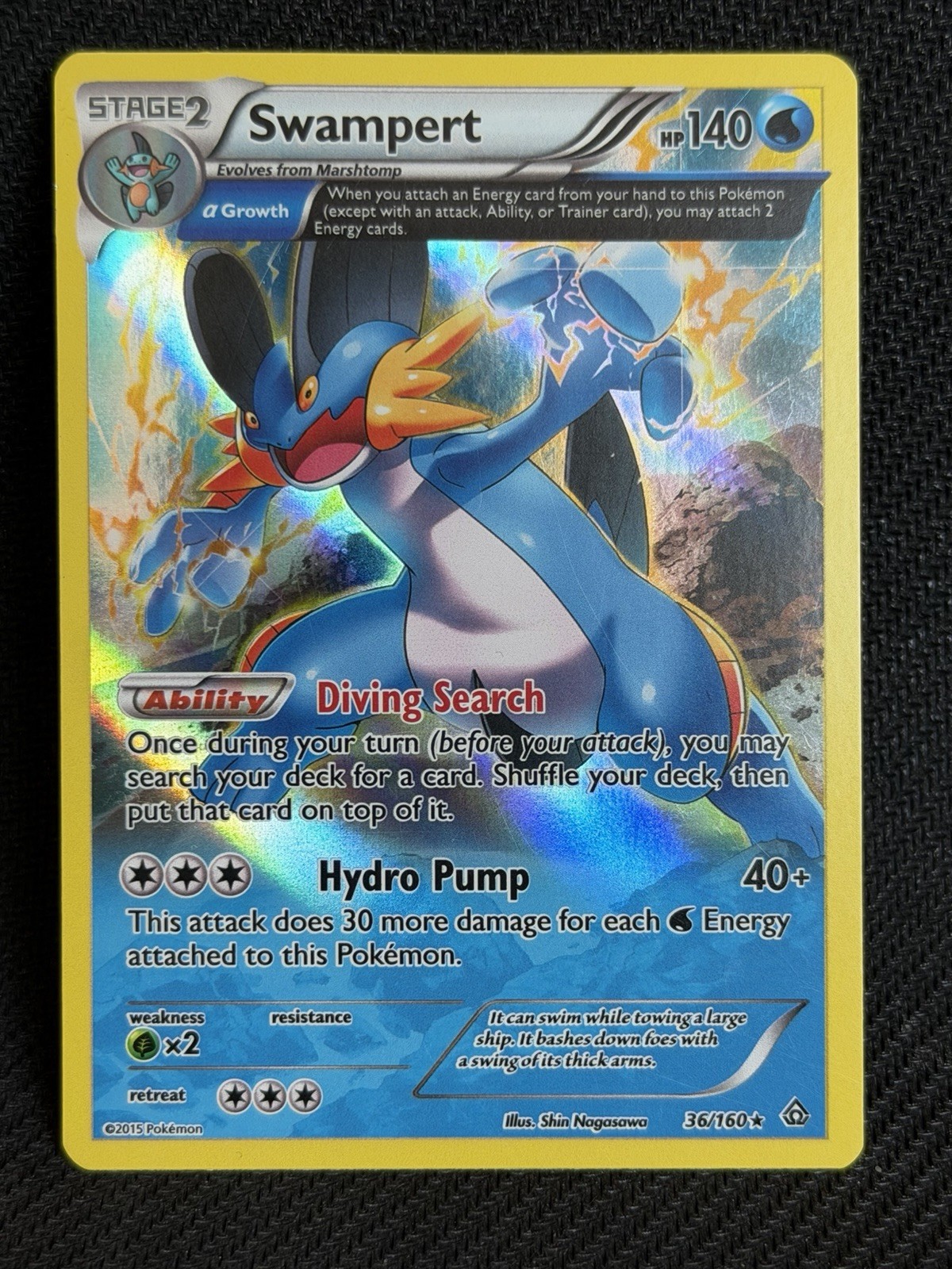 Swampert (Alpha) 36/160 XY - Primal Clash Holo