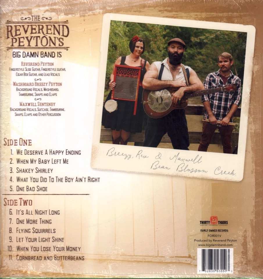Reverend Peytons Big Damn Band Front Porch Sessions LP Vinyl Europa Dreißig - Bild 2 von 2