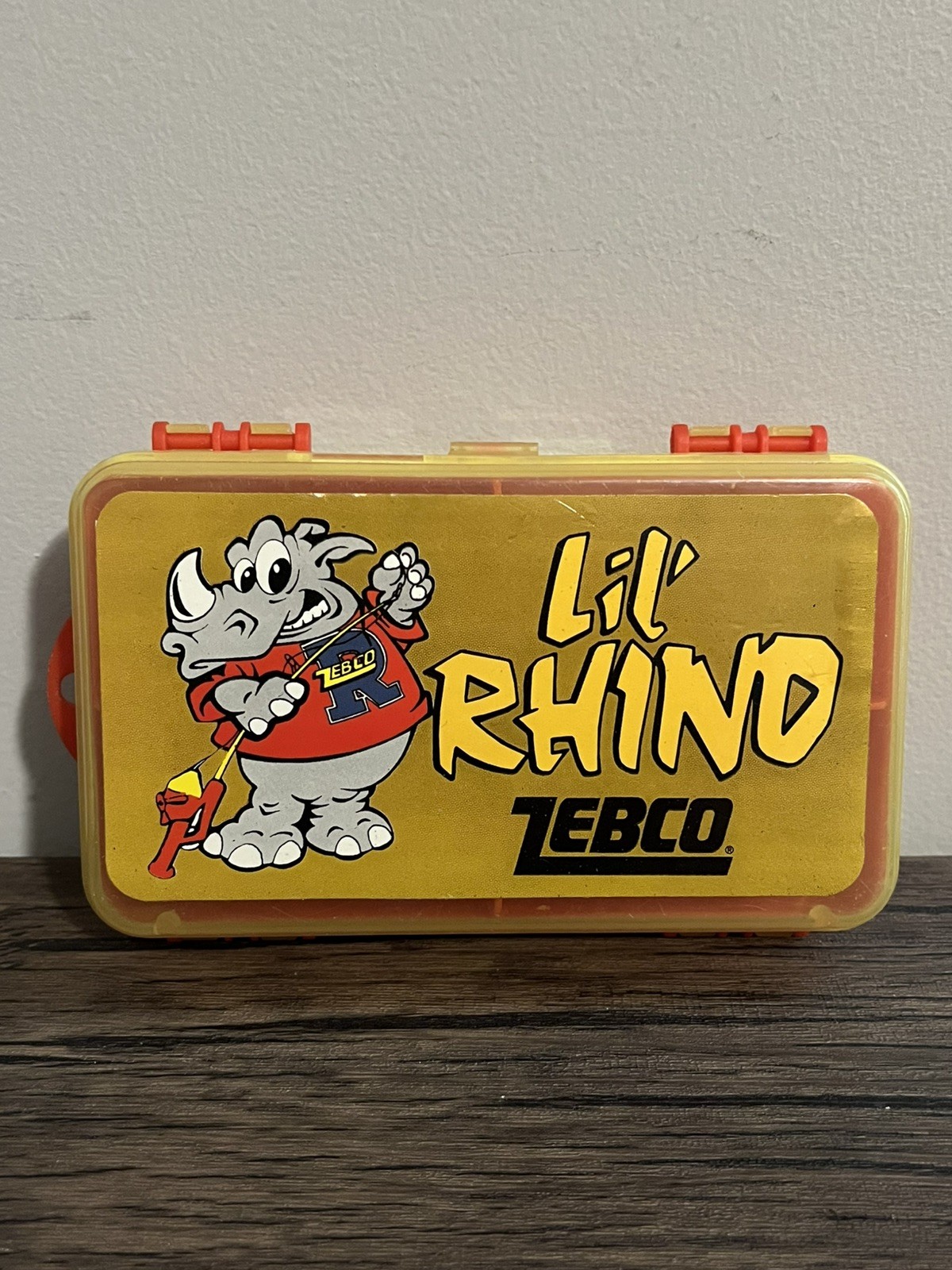 Vintage Kid's Zebco Lil Rhino Fishing Tackle Box