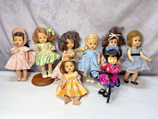 Lot of Vintage Hard Plastic Walker Dolls Muffie Storybook and Others JM-2