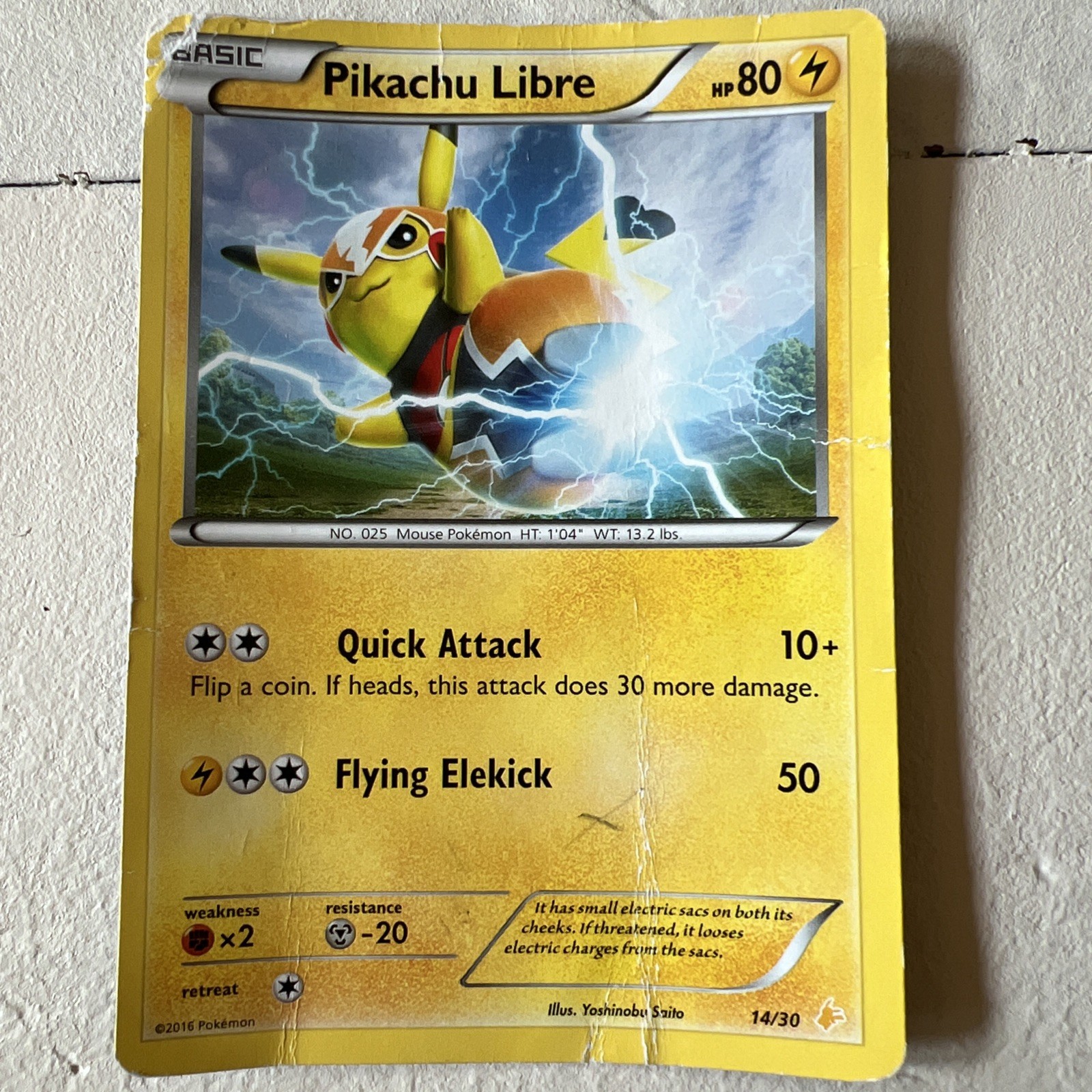 Pokemon PIKACHU LIBRE 14/30