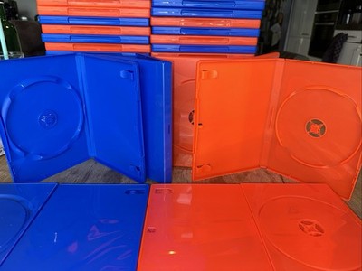 5 Rote +  5 Blaue Amaray-Like DVD-Leerboxen Topqualität Neu (Summe 10)