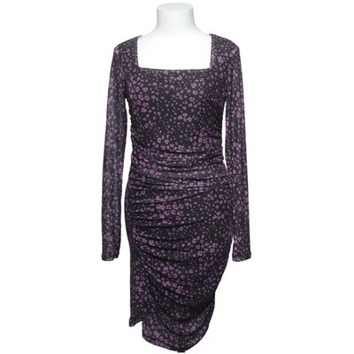 YAS, Kleid, Größe: M, model: emila, Schwarz/Lila, Elasthan/Polyester #X9b