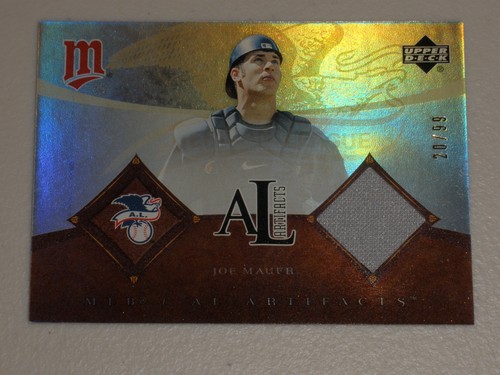 2005 Upper Deck MLB AL Artifacts Rainbow Game Used Jersey #JM Joe Mauer 20/99