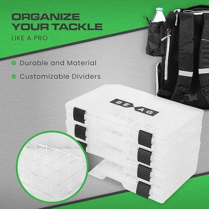 Fishing Tackle Box Backpack – 40L Large Storage Tackle Bag with Rod Holder, NEW - Image 2 of 4