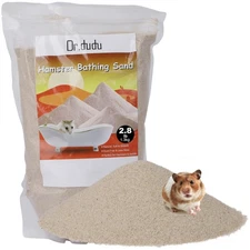 DR.DUDU Hamster Bath Sand, 2.8lb Dust Free Desert Sand or Potty Litter Sand f...