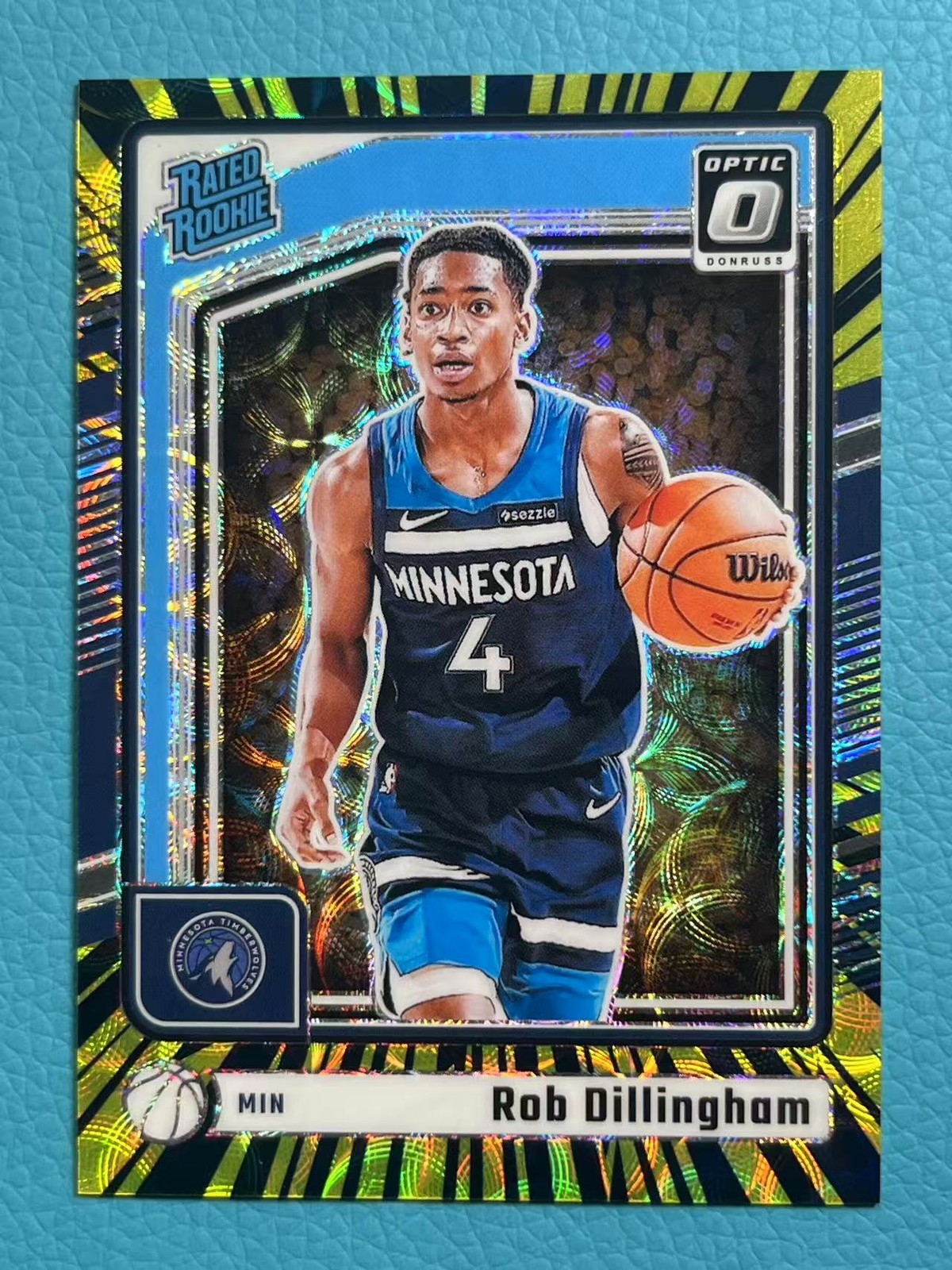 Rob Dillingham 2024-25 Panini Donruss Optic 41/75 Electricity Rated Rookie #259