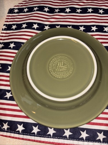 Set Of 2 Longaberger Woven Traditions Sage Green 7” Bread Plates - Picture 5 of 5