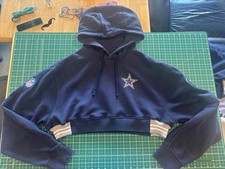 Dallas Cowboys Custom Nike Women s Crop Hoodie Large Blue