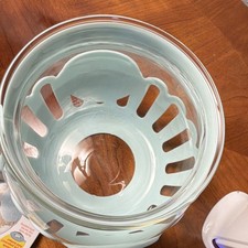 Ecolution Micro-Pop Microwave Popcorn Popper Aqua Glass 1.5 QT EKPAQ-4215