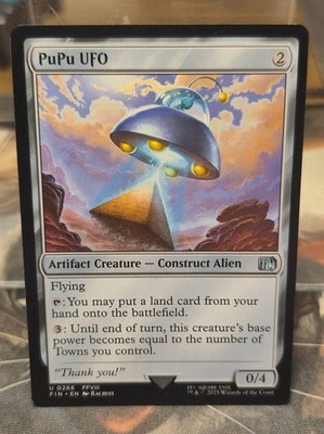 ufo mtg card Fantasy North - Finally - Get Me Off This Planet - Aliens Meme - 100 Textured Matte TCG Sleeves Players assume the roles of Casters U 0266 PuPu UFO FFVIII