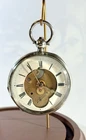 Antique 1886 Waltham 18s PocketWatch Sterling Silver Case Skeleton Dial RUNS -6F