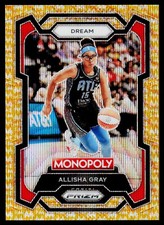2024 Panini Prizm Monopoly WNBA - Gold Wave Millionaire #6 Allisha Gray /10
