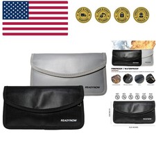 2-Pack Fireproof Faraday Bags Pouch, Cell Phone Anti-Tracking, Anti-Theft Key...