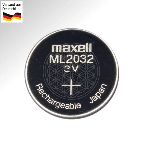 Maxell ML 2032 Celle Batteria 3V Sostituzione Logitech K750 Solare Tastiera