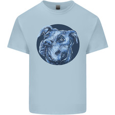 T-shirt ritratto cane pitbull bambini