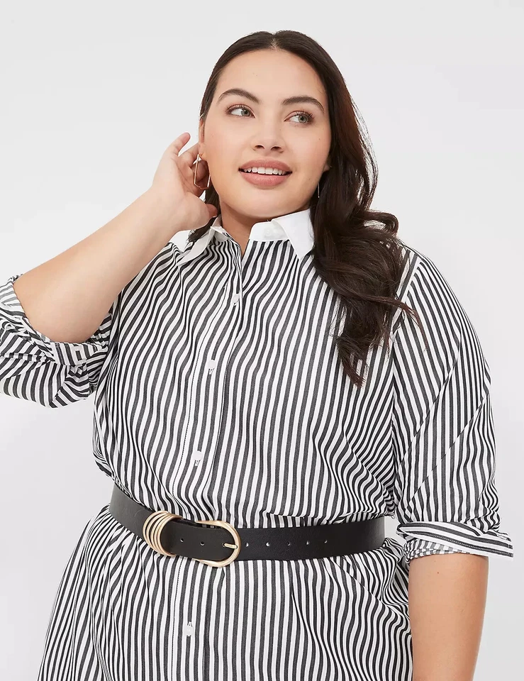 Cinturón Lane Bryant Multi-Anillo Imitación Cuero Negro Talla Grande 22/24 Nuevo con Etiquetas Foto 2 de 2