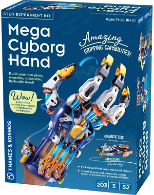 Thames & Kosmos Mega Cyborg Hand STEM Experiment Kit | Build Your Own GIANT Hydr