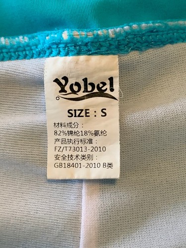 YOBEL Girl's Solid Aqua/Blue Bikini Bottom Shorts Bathing Suit Size: Small - Picture 5 of 8